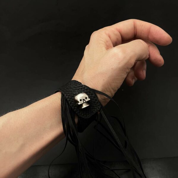 Pulsera Mictlan de piel - Imagen 2